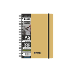 Sketch Book Block 300 gr A5 x 20 Hojas (blanco) - ROME - comprar online