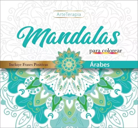 Libro para colorear mandalas arterapia culturas arabes 24 pag 90 gramos