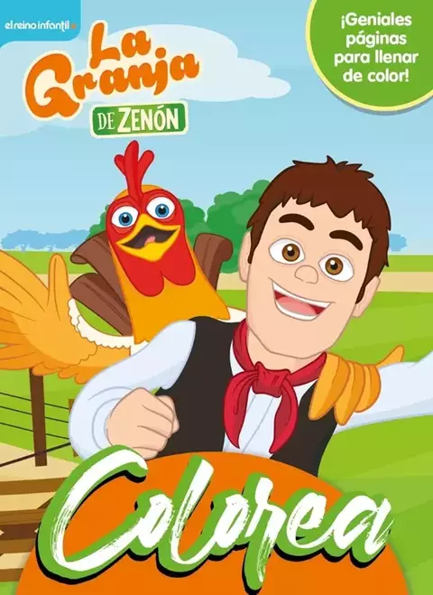 Libro para colorear pinta con La granja de zenon 16 paginas