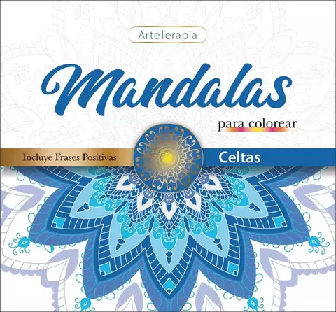 Libro para colorear mandalas arterapia culturas celtas 24 pag 90 gramos