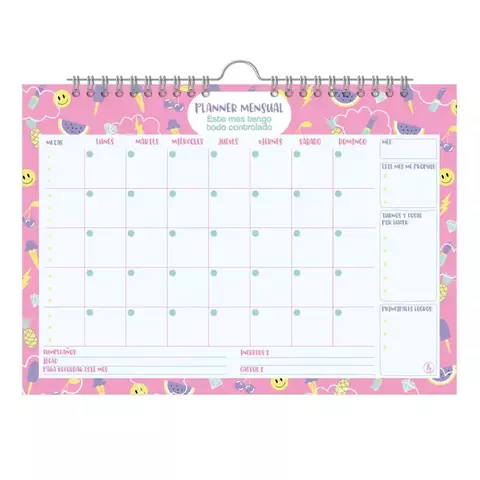 Planner mensual Reysa perchita mix