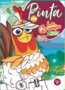 Libro para colorear pinta La granja de zenon 16 paginas