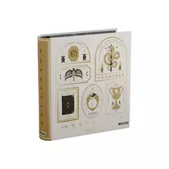 Carpeta 3 anillos redondos 40 mm Mooving Harry Potter Blanco y Oro