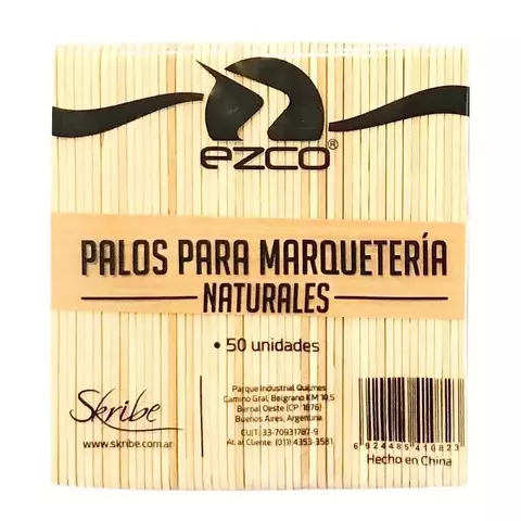 Palitos de madera helado Ezco x 50 unidades