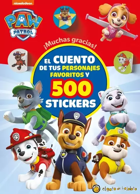 Libro de actividades 500 stickers Paw Patrol