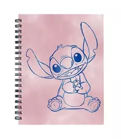 Cuaderno 16 x 21 Mooving tapa dura 80 hojas rayado espiral stitch