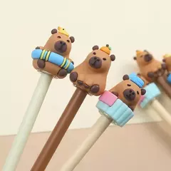 Lapicera Roller Borrable Carpincho capibara capybara