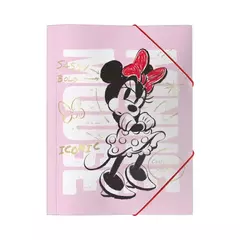 Carpeta 3 solapas con elástico Mooving Minnie