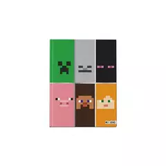 Cuaderno 16 x 21 Mooving tapa dura 48 hojas rayado Minecraft
