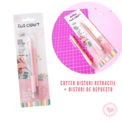 Cutter Bisturi Retractil Ergonomico + 1 Repuesto Tipo Birome - Ibi Craft - comprar online