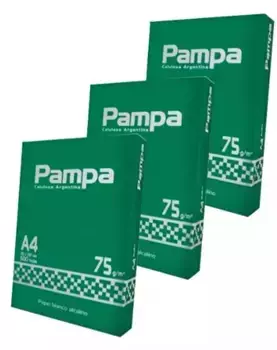 Resma celulosa pampa 75 gramos A4 IRAM