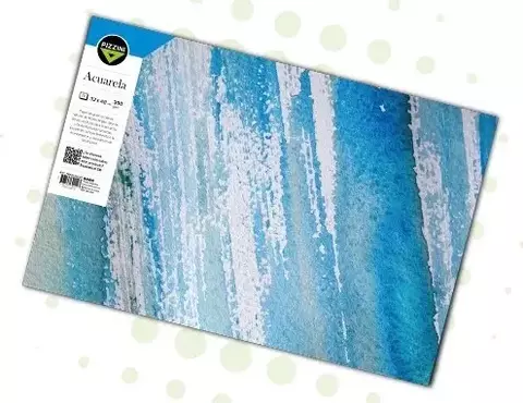 Papel Pizzini acuarela 300 gr - 24 x 32 cm - block encolado x 12 hs