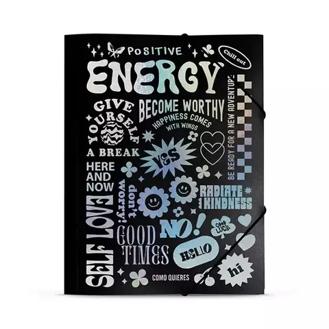 Carpeta 3 solapas con elastico Mooving Como Quieres que te quiera (N° 5)