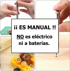 Mini torno Manual Para Resina Joyería Con 10 Mechas en internet