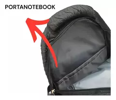 Imagen de Mochila HYGGE Impermeable doble bolsillo 17" Negro