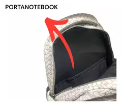 Mochila HYGGE Impermeable doble bolsillo 17" Blanco
