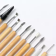 Kit Set 11 Herramientas Ceramica Arcilla Ceramista Estecas Gubias - comprar online