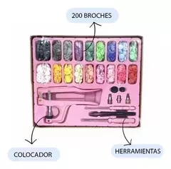 Kit Colocador De Broches Snap A Presión Pinza + 200 Botones - Ibi Craft en internet