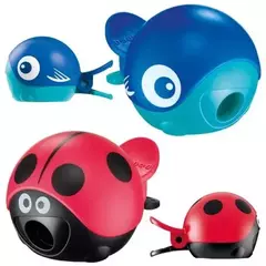 Sacapuntas plástico con deposito Maped croc croc easy ballena vaquita de san antonio