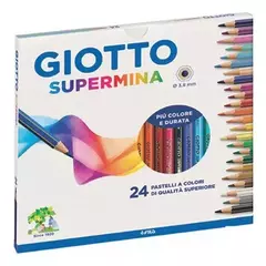 Lapices de colores Giotto supermina 3,8 mm x 24 largos