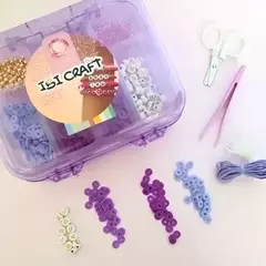 Set Para Armar Bijou Con Estuche Caja Ibi Craft + 450 Piezas (rosa)