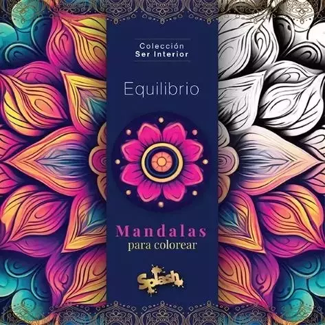 Libro para colorear mandalas ser interior equilibrio 36 pag 90 gramos