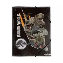 Carpeta 3 solapas con elástico Mooving Jurassic World