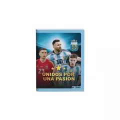 Cuaderno 16 x 21 Mooving tapa flexible 48 hojas rayado Seleccion Argentina Unidos