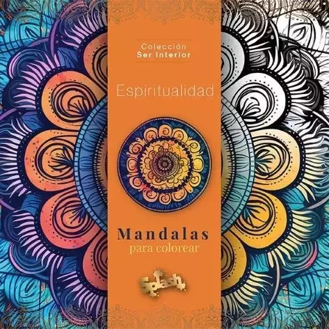 Libro para colorear mandalas ser interior espiritualidad 36 pag 90 gramos