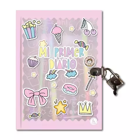 Diario íntimo Reysa 13 x 18 50 hojas con sticker / candado