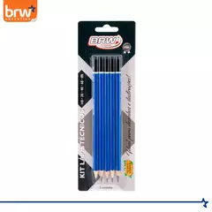BLISTER x 5 LAPICES TECNICOS grafito graduacion - BRW