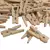 Broche de madera natural 2.5 cm x 50 unidades cbx