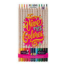 Lapices De Colores Mooving X 12 Largos