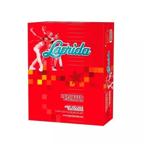Repuesto Laprida familiar 480 hojas rayado