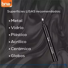 Imagen de Marcador Permanente Acrilico Efecto Espejo Chrome - BRW
