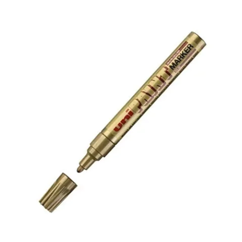 Marcador Uni Paint Dorado Punta Fina 0.8 - 1.2 mm al aceite - comprar online