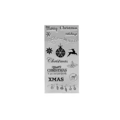 Sello siliconado cristal 10x20 cm Navidad - Ibi Craft