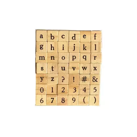 Sello abc abecedario minuscula grandes y numeros 1,2 cm - comprar online