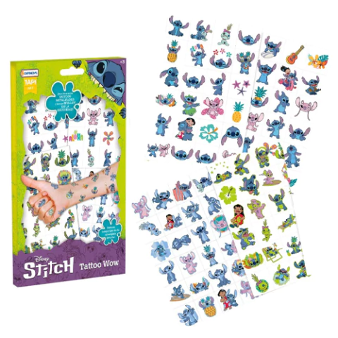 Tatuajes temporales stitch Tattoo Infantiles Oficiales - Tapimovil - comprar online