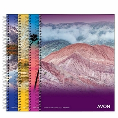 Cuaderno Avon A4 con espiral cuadriculado 84 hojas