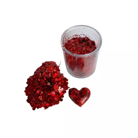 Pigmento Glossy Glitter rayo mc queen para Resina ( R. McQueen ) - comprar online