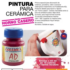 Pintura para ceramica - porcelana - vidrio - horno casero - AD Artistica Dibu - comprar online