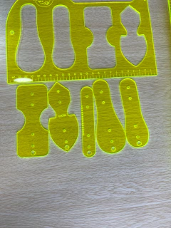 Régua Gabarito de Tirante - ÚLTIMAS UNIDADES - Entre Tecidos e Recortes