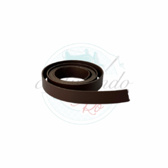 Tira de couro 2cm - MARROM ESCURO - comprar online