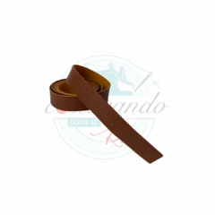 Tira de couro 2cm - MARROM CLARO