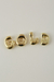 o COLLAR BUBBLE LETTER GOLD - comprar online