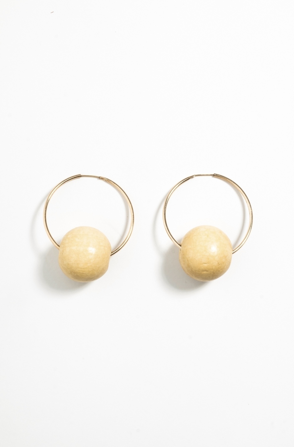 O Goldfilled Wood Hoops thumbnail 3