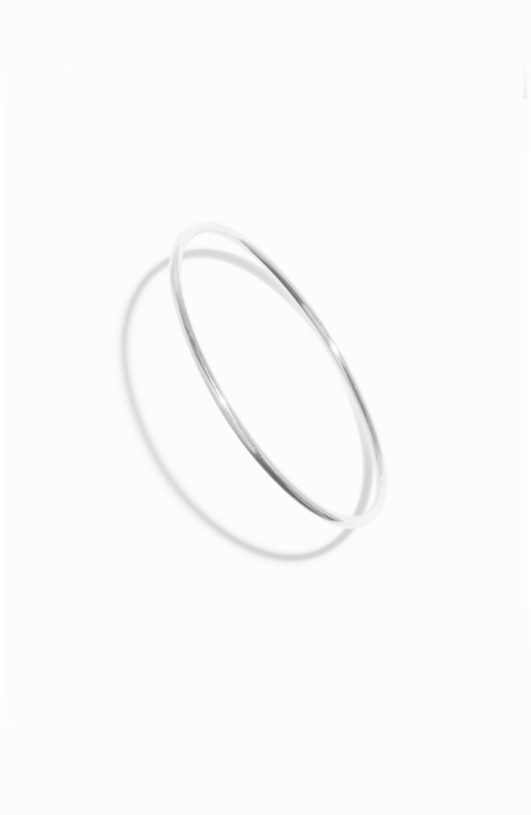 o MOON BANGLE PLATA