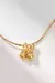 o COLLAR BUBBLE LETTER GOLD - goldbasics