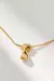 o COLLAR BUBBLE LETTER GOLD